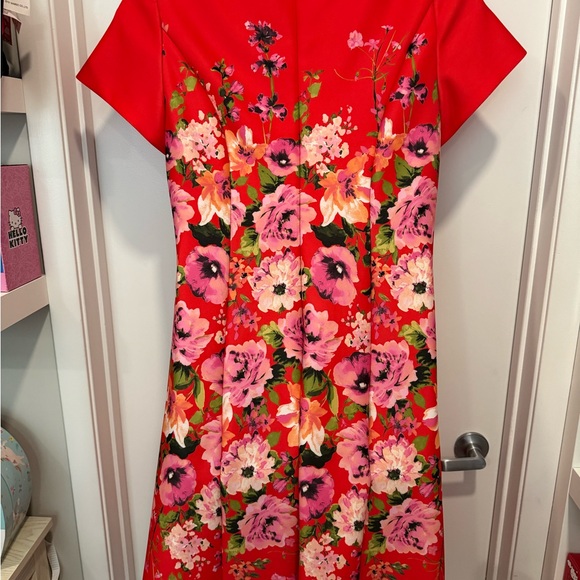 Jessica Howard Red Floral Casual Dress - Picture 4 of 6